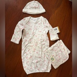 Little Me Pink Floral Baby Set